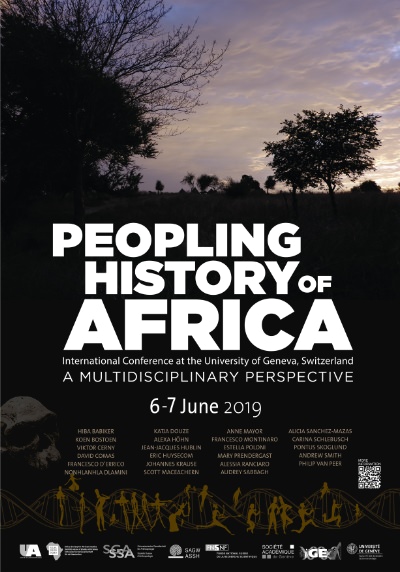Peopling History of Africa : a multidisciplinary perspective, June 6-7 2019 | Université de Genève, Sciences II, Genève